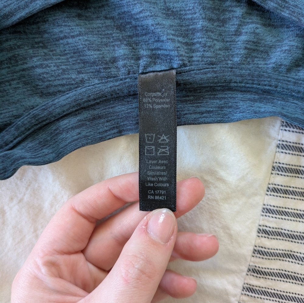 Kyodan Heathered Navy Blue Muscle Tank - Picture 6 of 7